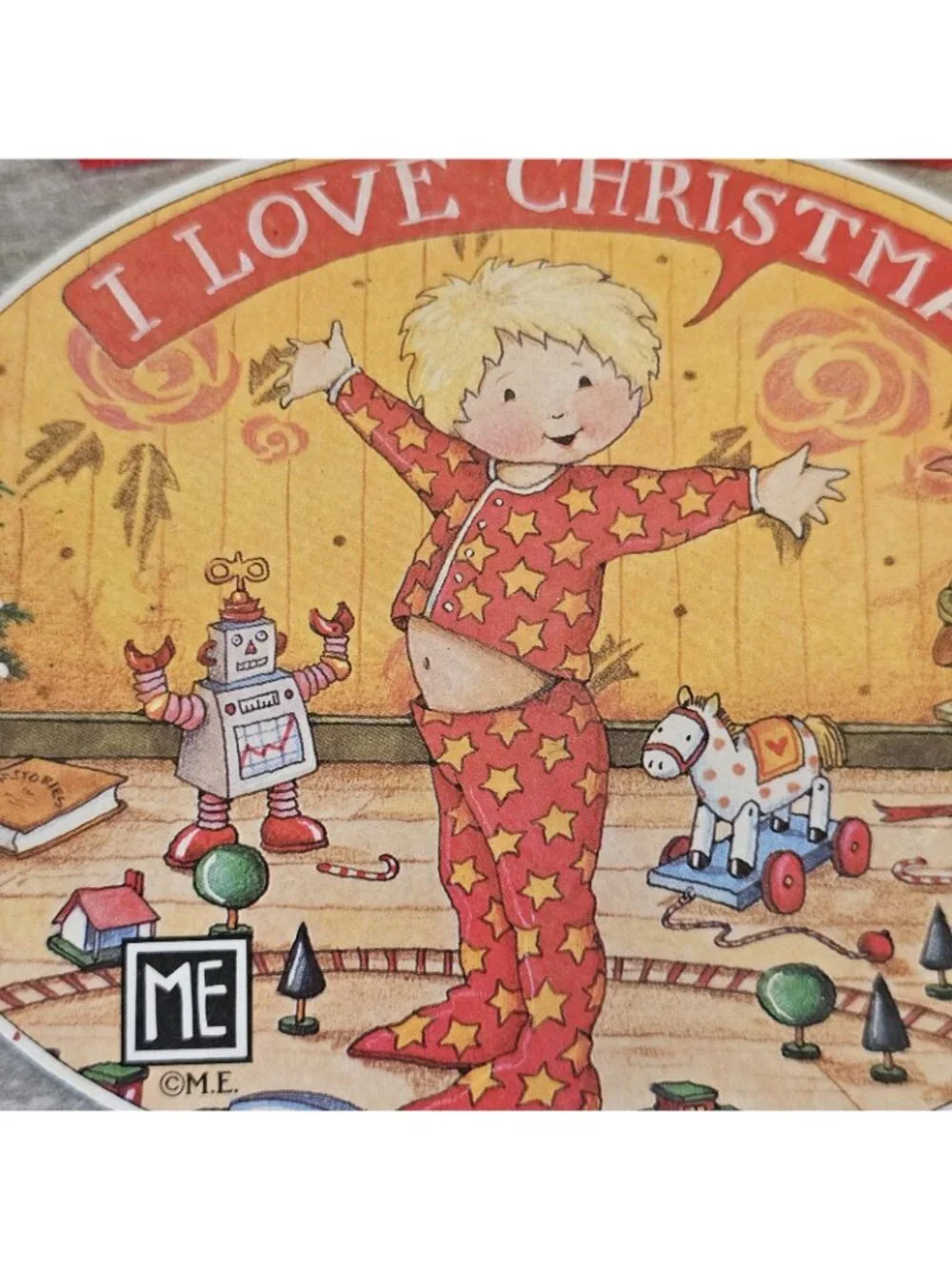 Vintage Mary Engelbreit “I Love Christmas” Ornament